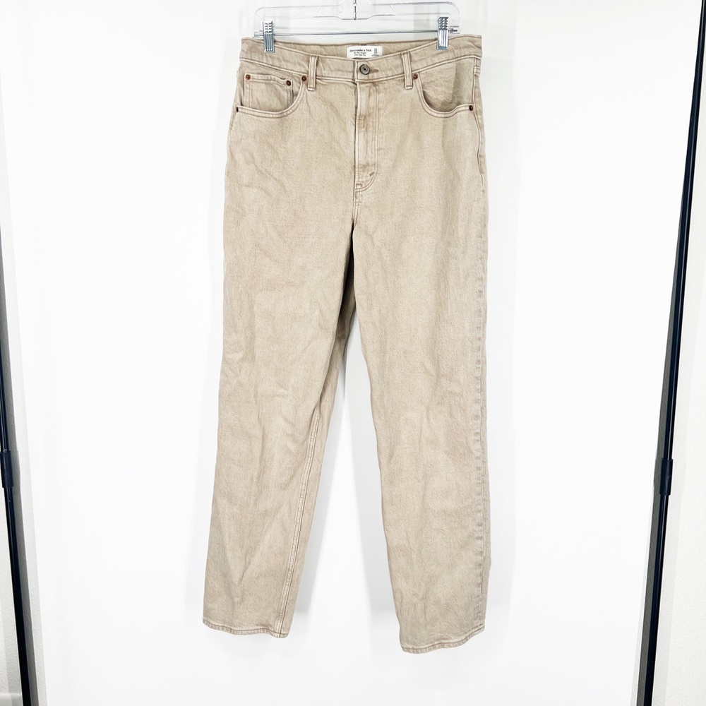 Abercrombie & Fitch The ‘90s Straight Jeans Ultra High Rise LONG